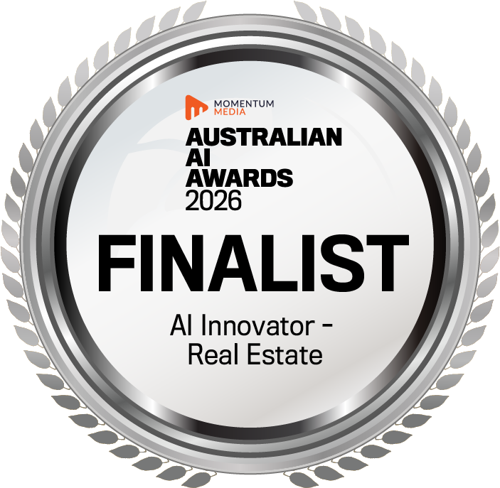 Australian AI Awards 2026 finalist seal, AI Innovator – Real Estate category